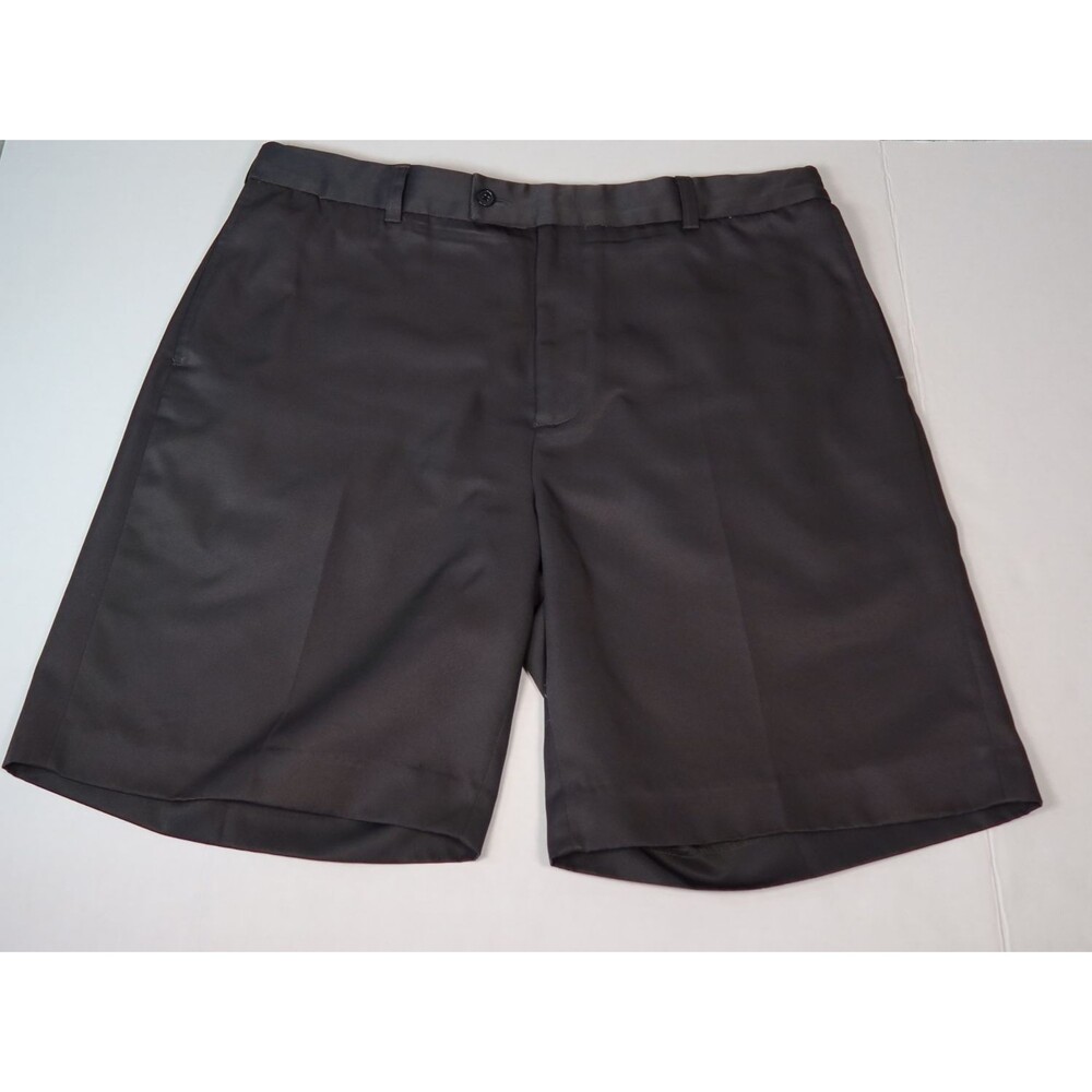 Lyle & Scott Mens Shorts Regular Fit Flat-Front Comfort Cino Sz 36 Charcoal Gray